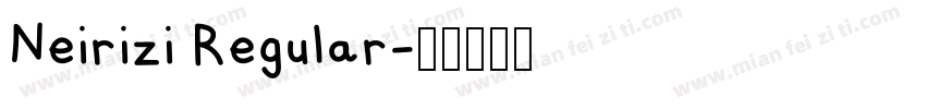 Neirizi Regular字体转换